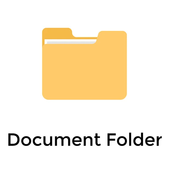 Document Folder Document Storage — Stock Vector