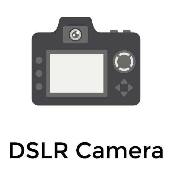 Digital Camera Clicking Photos — Stock Vector