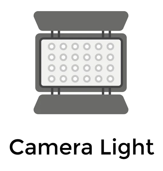 Camera Light Photoshoot Videography — Stock Vector