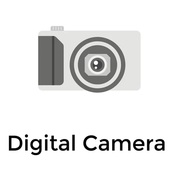 Digital Camera Photoshoot — Stock Vector