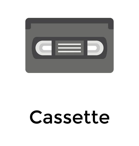 Une Cassette Vintage Pour Enregistrer Son — Image vectorielle