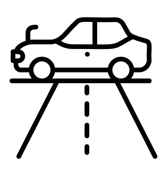 描绘公路上的车辆 — 图库矢量图片