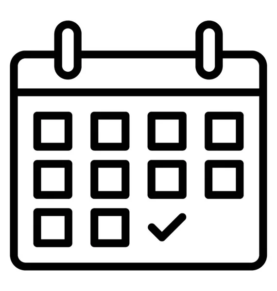 Icono calendario seleccionado imágenes de stock de arte ...