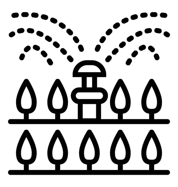 Дизайн Піктограми Лінії Розбризкувача Саду — стоковий вектор
