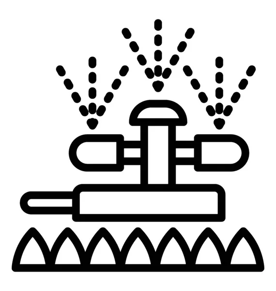 Element Der Tropfbewässerung Symbol Der Kabelbewässerung — Stockvektor