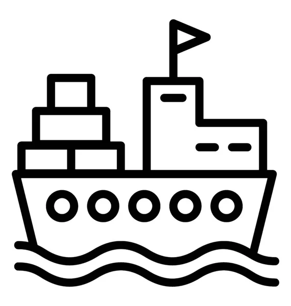 Crucero Que Representa Concepto Viaje Marítimo — Vector de stock