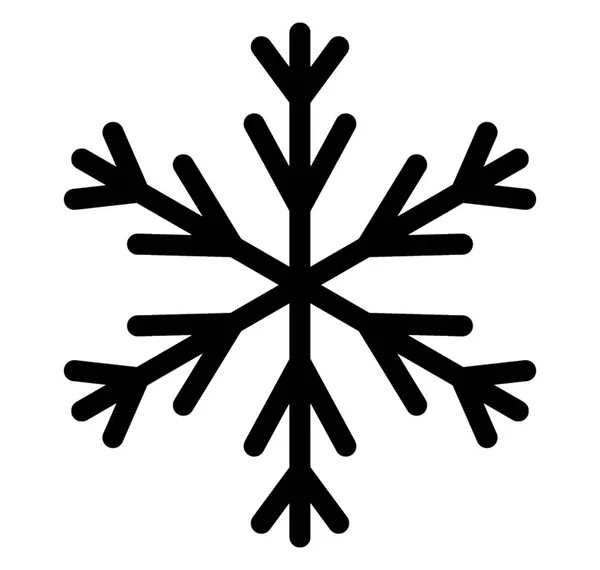 Navidad Copo Nieve Icono Diseño — Archivo Imágenes Vectoriales