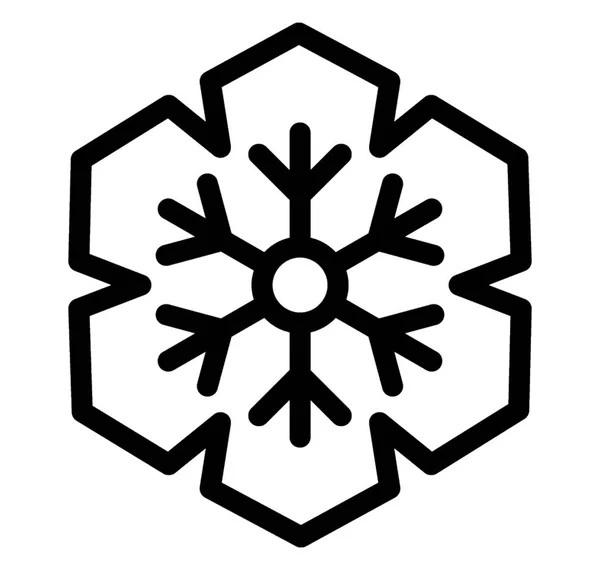 Λουλούδι Νιφάδα Χιονιού Εικονίδιο Σχεδιασμός Χριστούγεννα Διακοπών Νιφάδα Χιονιού — Διανυσματικό Αρχείο