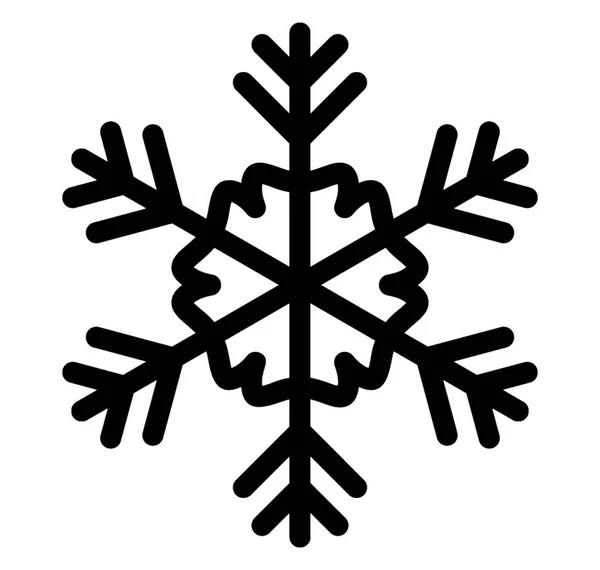 Śnieżynka Geometryczny Ikona Designu — Wektor stockowy