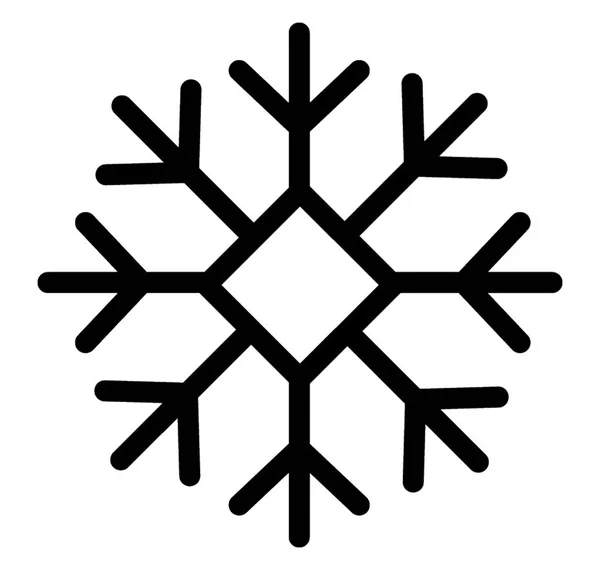 Navidad Copo Nieve Icono Diseño — Archivo Imágenes Vectoriales