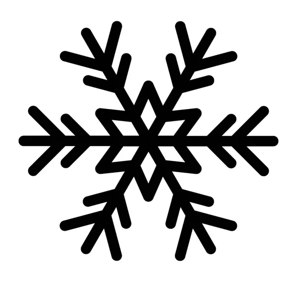Boże Narodzenie Snowflake Ikona Designu — Wektor stockowy