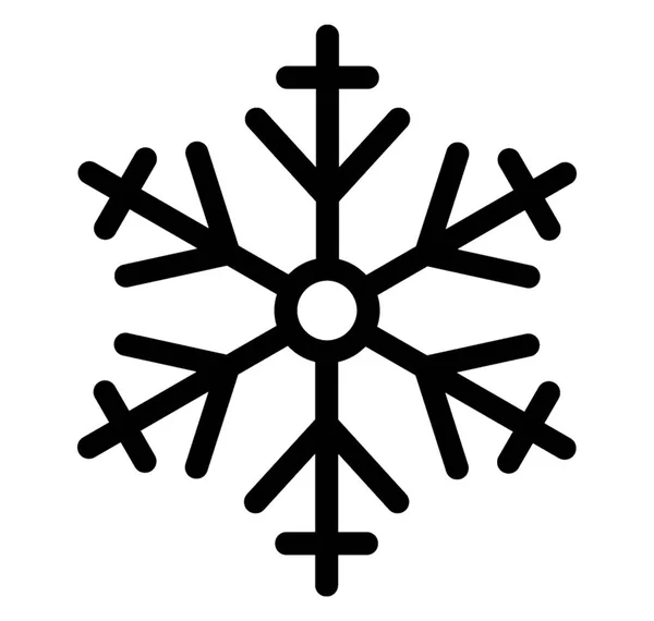 Navidad Copo Nieve Icono Diseño — Archivo Imágenes Vectoriales