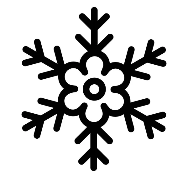 Геометрическая Иконка Снежинки — стоковый вектор
