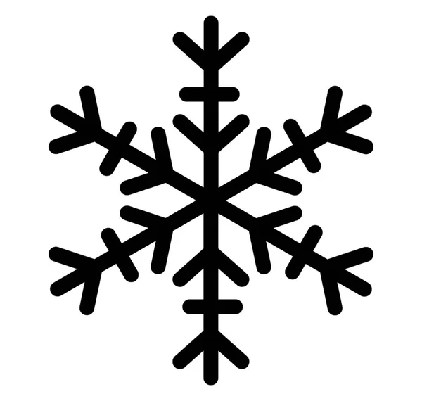 Navidad Copo Nieve Icono Diseño — Archivo Imágenes Vectoriales