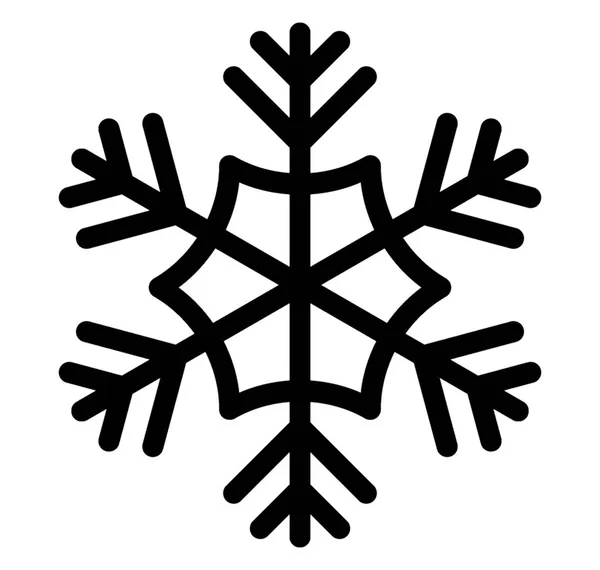 Weihnachten Schneeflocke Ikone Design — Stockvektor