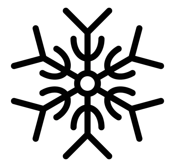 Christmas Snöflinga Ikon Design — Stock vektor