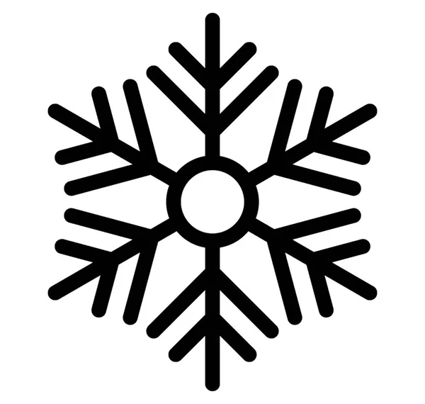 Χριστουγεννιάτικη Νιφάδα Χιονιού Εικονίδιο Σχεδιασμός — Διανυσματικό Αρχείο