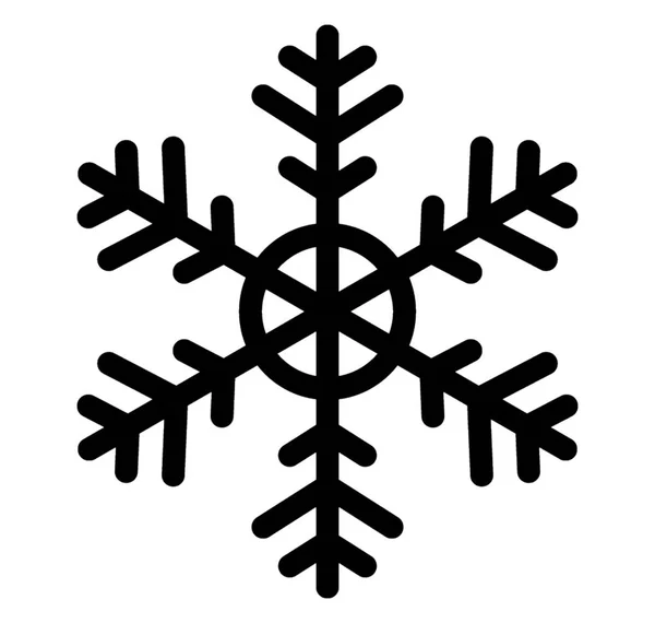 Navidad Copo Nieve Icono Diseño — Archivo Imágenes Vectoriales