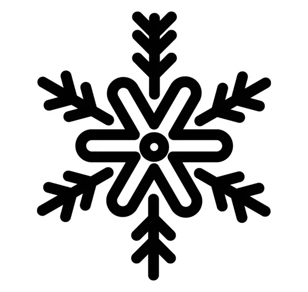 Дизайн Иконы Цветов Снежинки Рождество Праздничная Снежинка — стоковый вектор