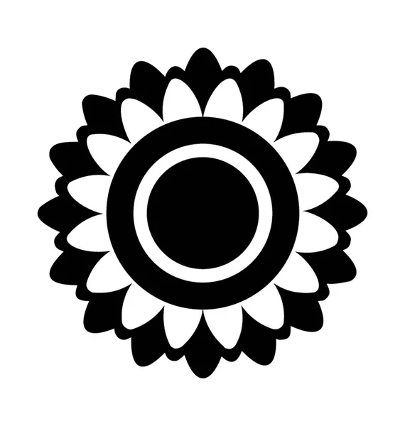 図面の花の立体アイコン デザイン — ストックベクタ