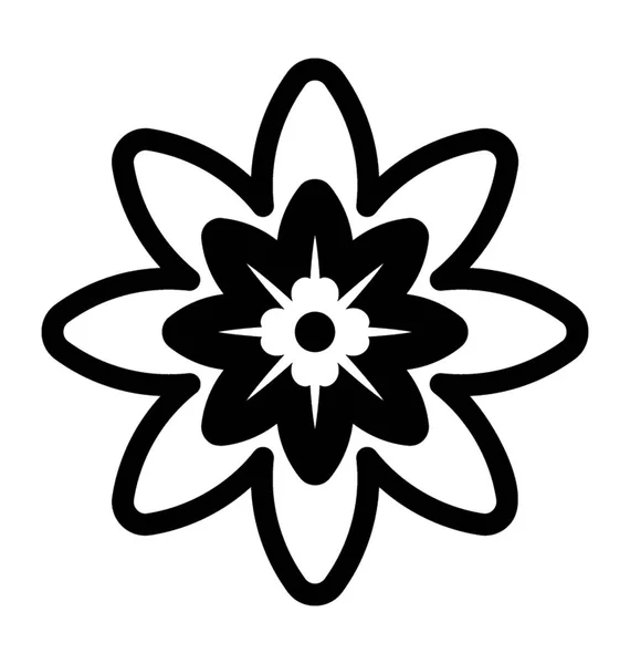 図面の花の立体アイコン デザイン — ストックベクタ