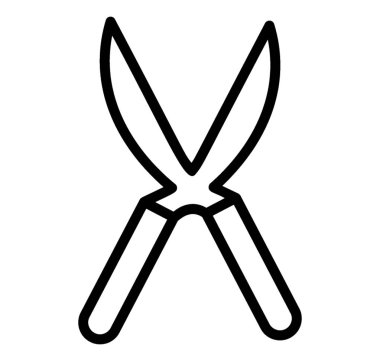 Bahçe Makası simgesi tasarım