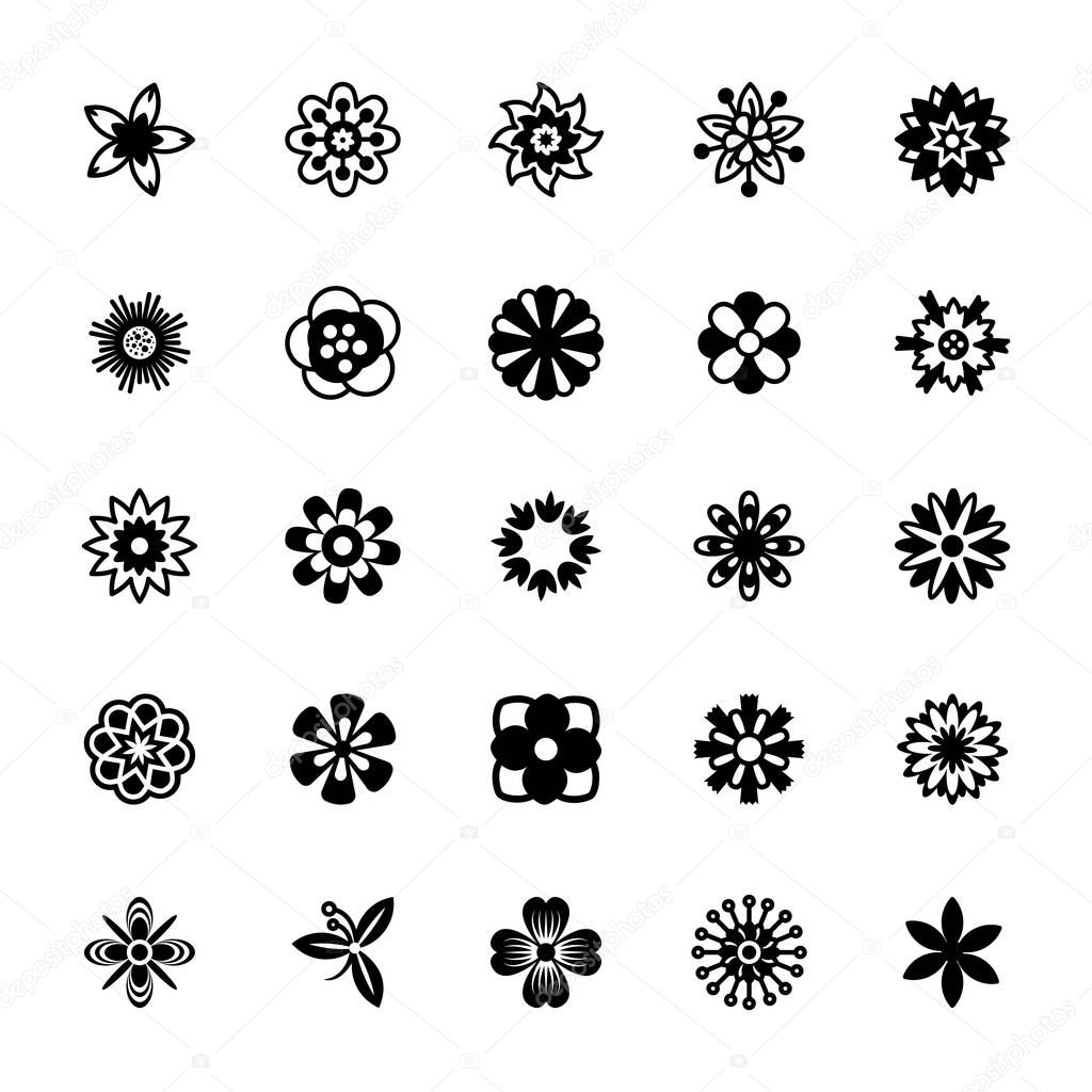 Flower Types Icons Pack 