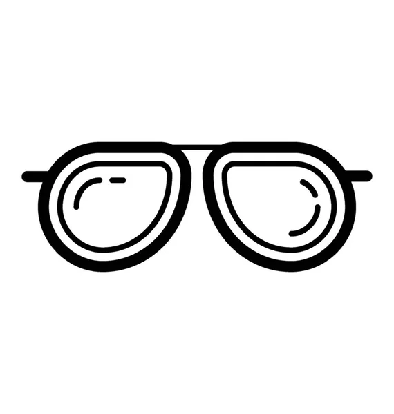 Gözlük Güneş Gözlüğü Vektör Simgesi — Stok Vektör