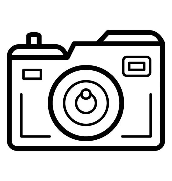 Kamera Für Fotografie Ikone — Stockvektor