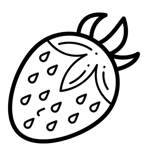草莓线图标设计 — 图库矢量图片