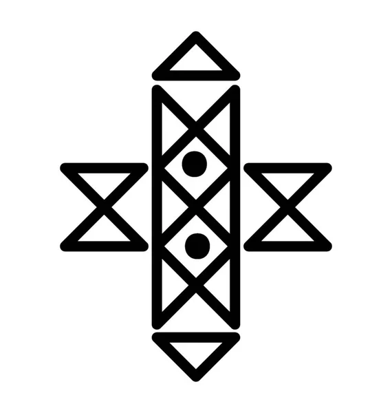 Křesťanství Symbol Vektorové Ikony — Stockový vektor
