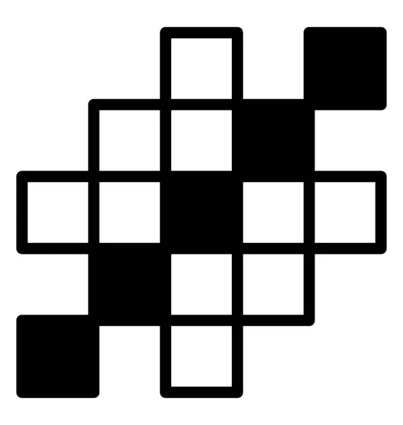 Checkered Symbol Tribal Icon — Stock Vector