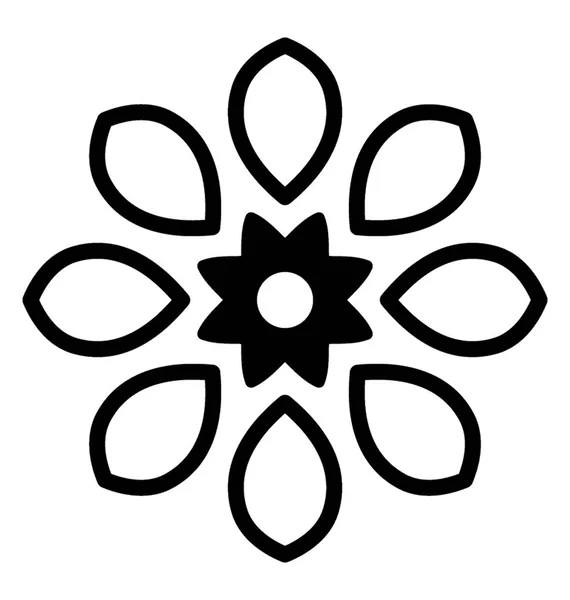 Дизайн Піктограм Племінних Квітів — стоковий вектор