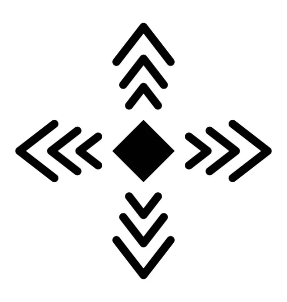 Adinkra Symbol Ikonen Vektor — Stock vektor