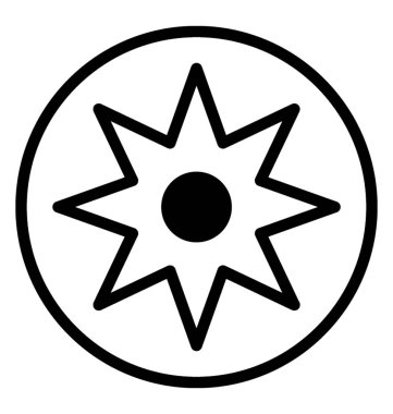 Yuvarlak bir kabile kilim etnik tasarım