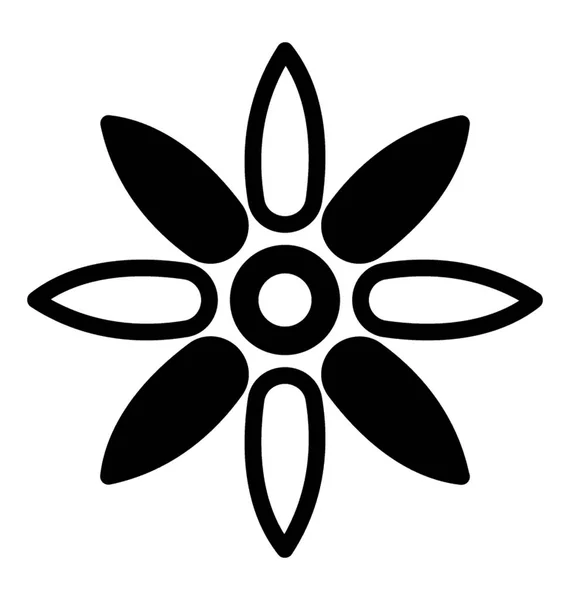 Design Símbolo Padrão Floral — Vetor de Stock