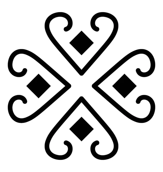 Дизайн Иконок Племенных Цветов — стоковый вектор