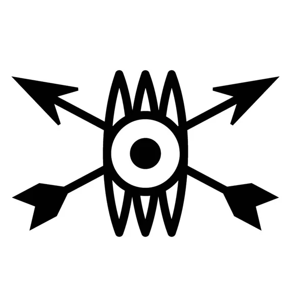 Indiánské Znamení Kmenový Symbol — Stockový vektor
