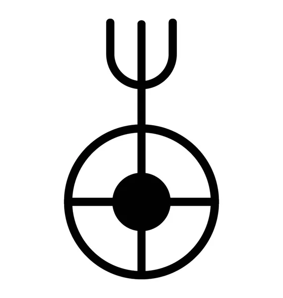 Символ Стрелки Обозначающий Символ Обороны — стоковый вектор