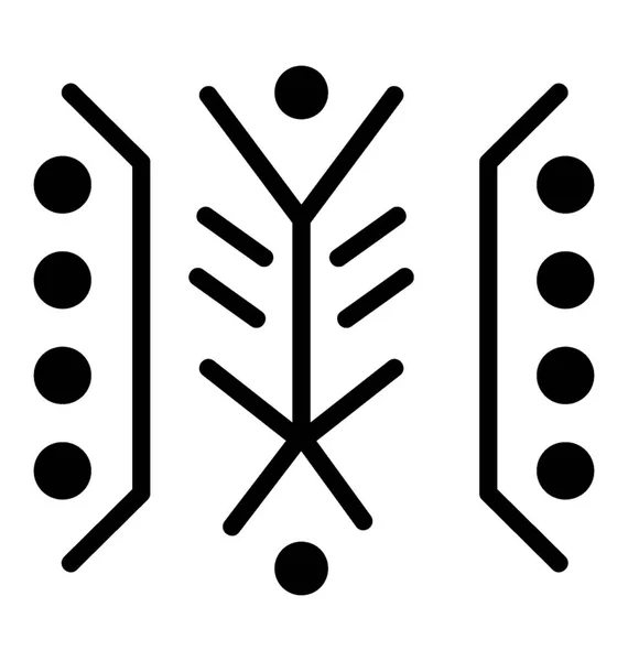 Американських Індіанців Знак Племінних Символ — стоковий вектор
