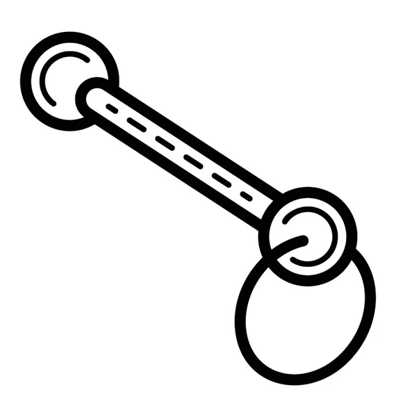 Zeilensymbol Des Schlüsselanhängers — Stockvektor
