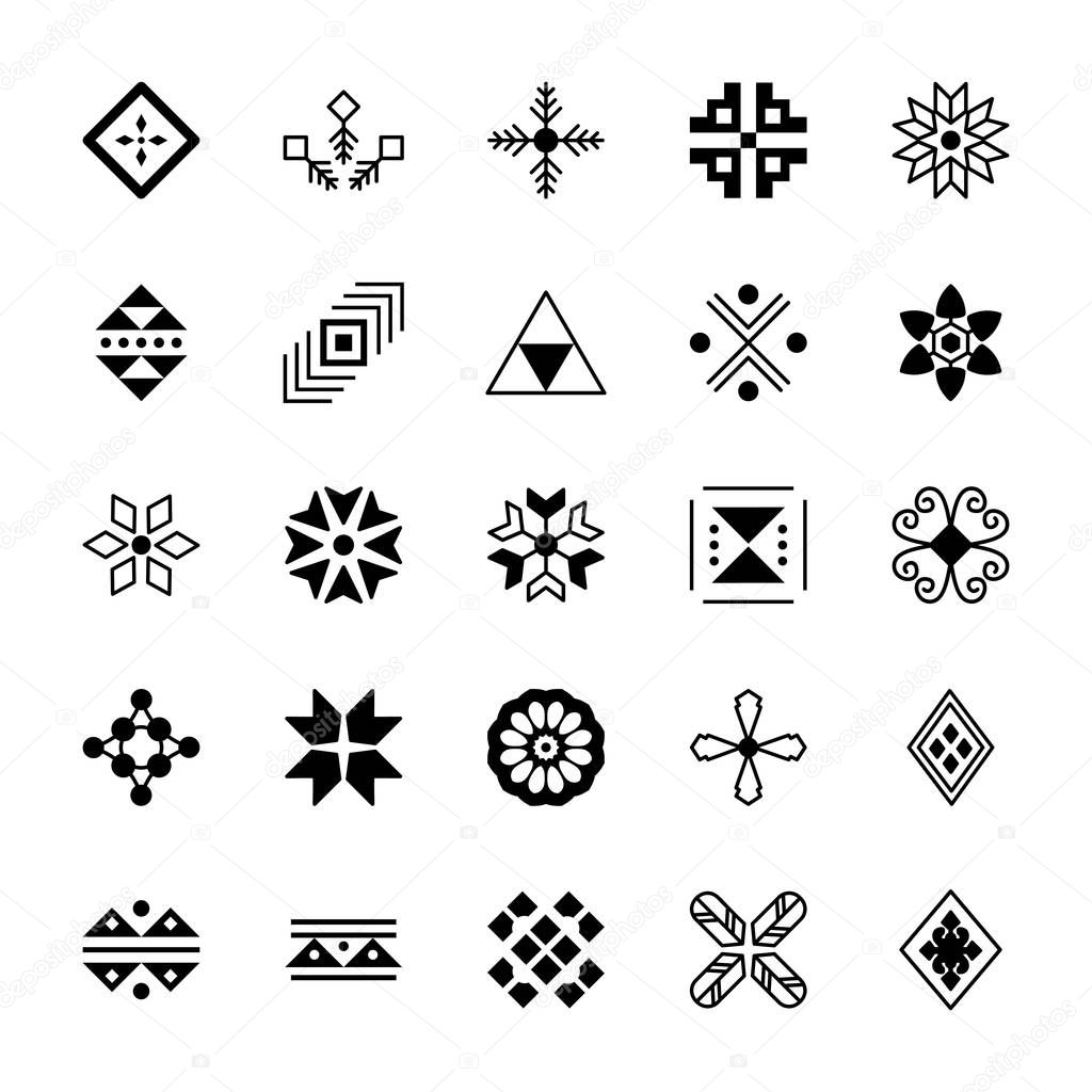 Pack Of Tribal Icons 