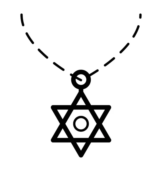 Иконка Кулона Звезды — стоковый вектор