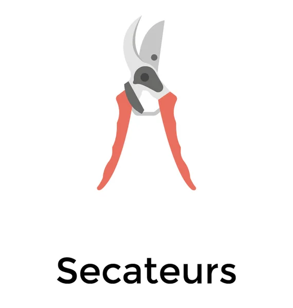 Дизайн Плоской Иконки Secateurs — стоковый вектор