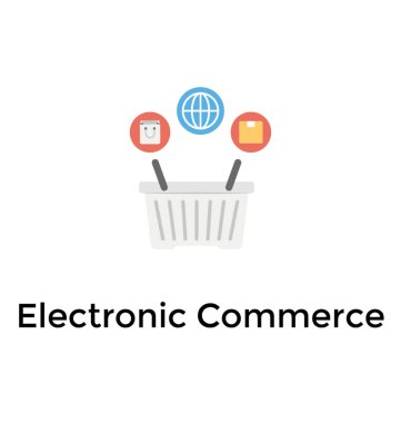 E ticaret kavramı, online alışveriş 