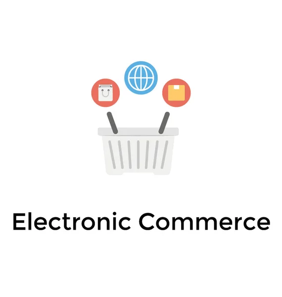 Conceito Comércio Eletrônico Compras Online —  Vetores de Stock