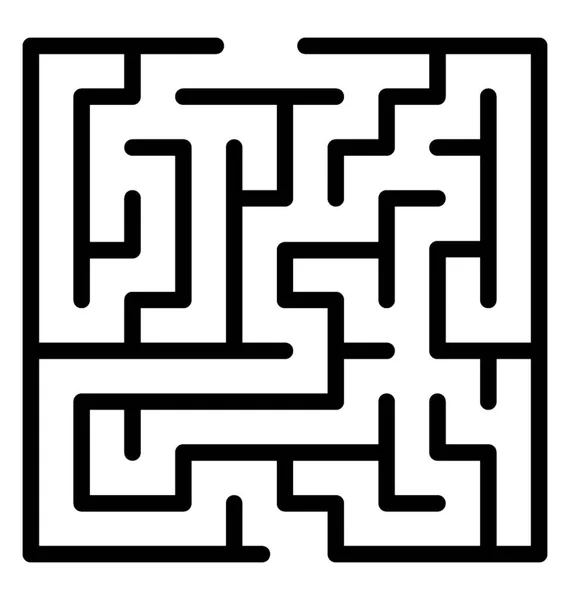 Ikon Labyrint Labyrint Design — Stock vektor