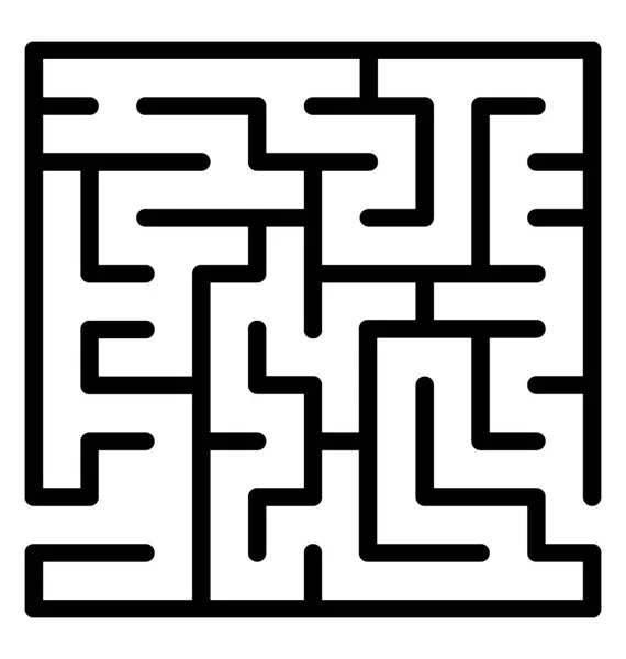 Ikon Labyrint Labyrint Design — Stock vektor