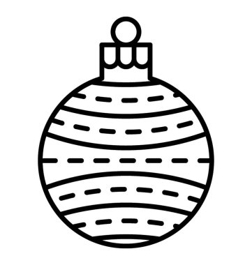 Bir satırı simgesi tasarım süslemeleri ile şenlikli küre 
