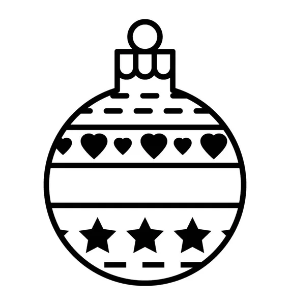 世界中クリスマス装飾 パーティー機器アイコン — ストックベクタ